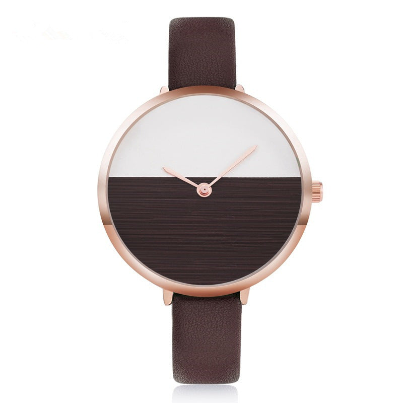 Students Korean Style Simple Women's Waterproof Fashion Quartz Watch Strap Foreign Trade