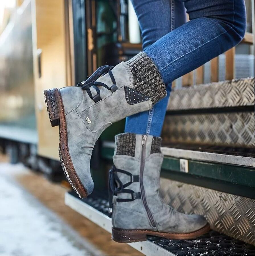 Autumn And Winter New European Station Trend With Martin Boots Casual Short Boots