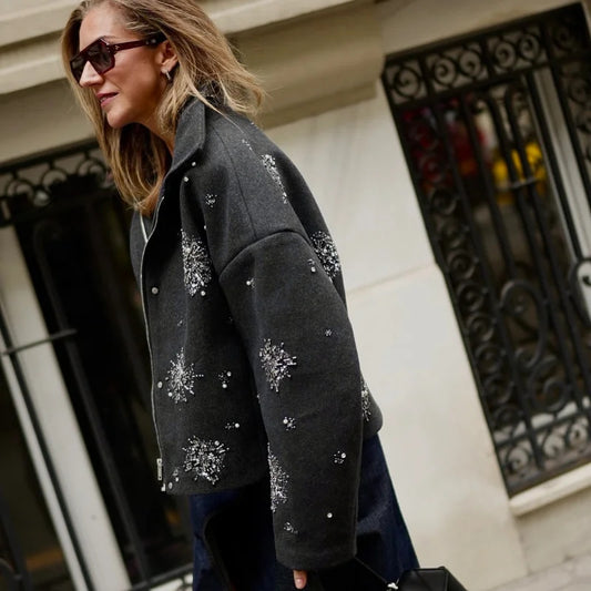 Autumn And Winter Women's Jacket Personality Street Loose