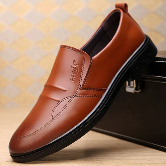 Mens Breathable Casual Business Leather Shoestrendy And Versatile