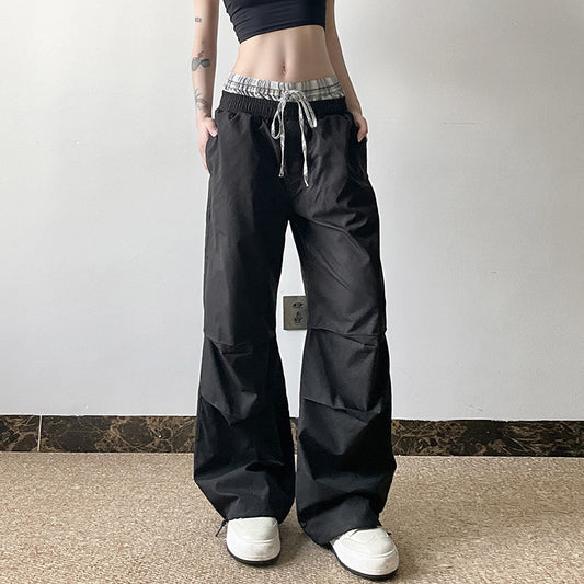 American Fashion Women's Pleated Casual Trousers