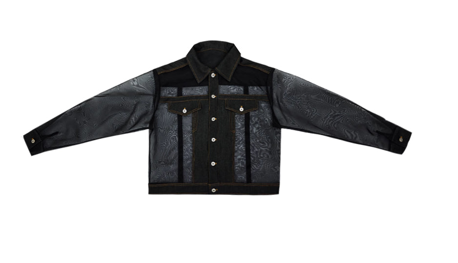 Niche Mesh Hollow See-through Design Jacket