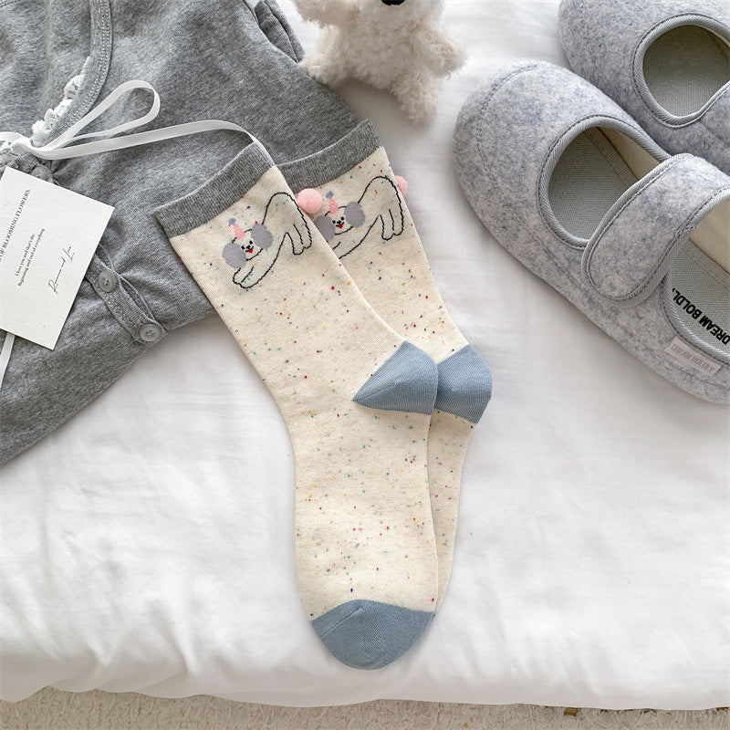 Bow-knot Women's Mid-calf Socks