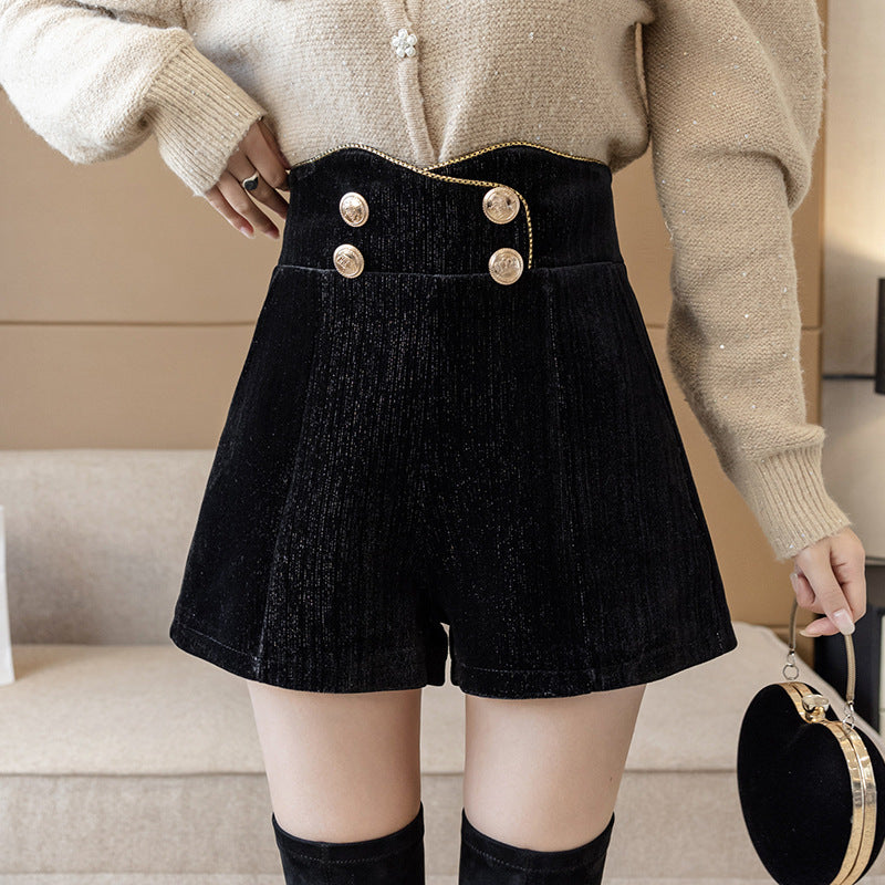 Korean Version Of The High-waisted Slim All-match Outer Wear Boot Trousers