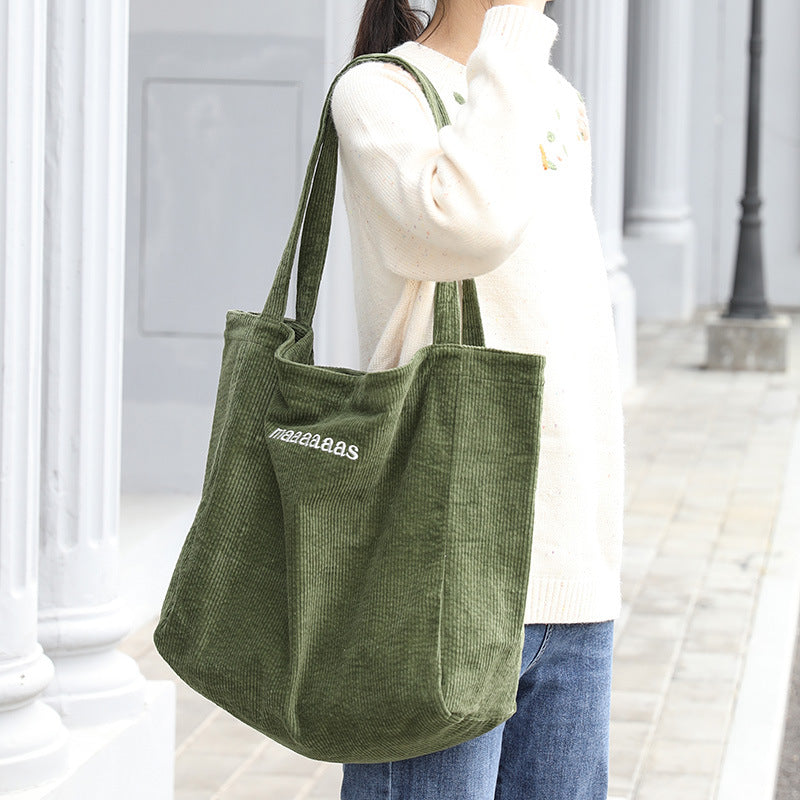 Net Red Fashion Corduroy Shoulder Bag