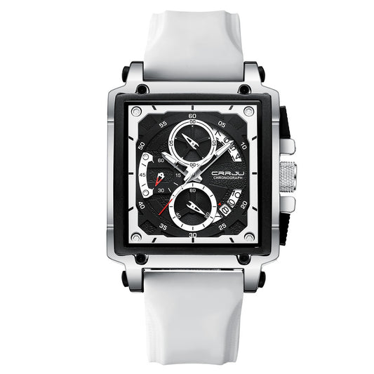 Simple Business Tape Mens Calendar Watch