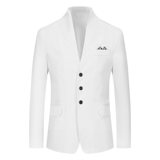 Men's Solid Color Three-button Suit