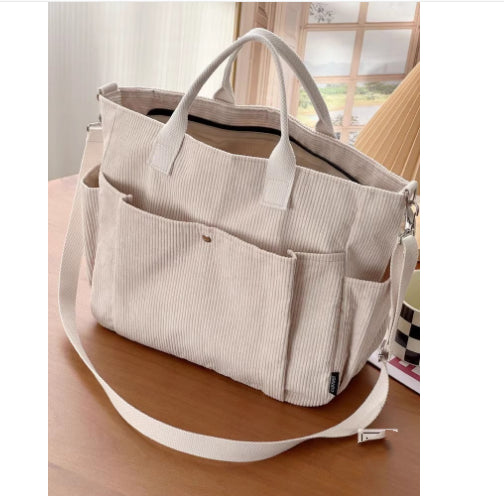 Corduroy Artistic Canvas Leisure Bag