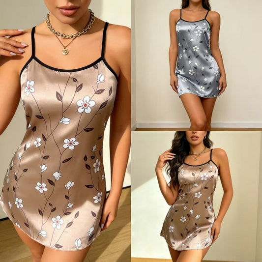 Womens Silk Satin Slip Dress Sexy