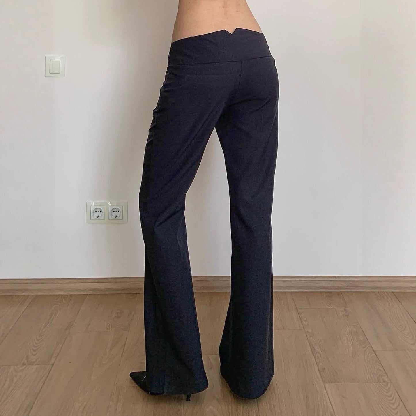 All-matching Low Waist Side Row Trousers