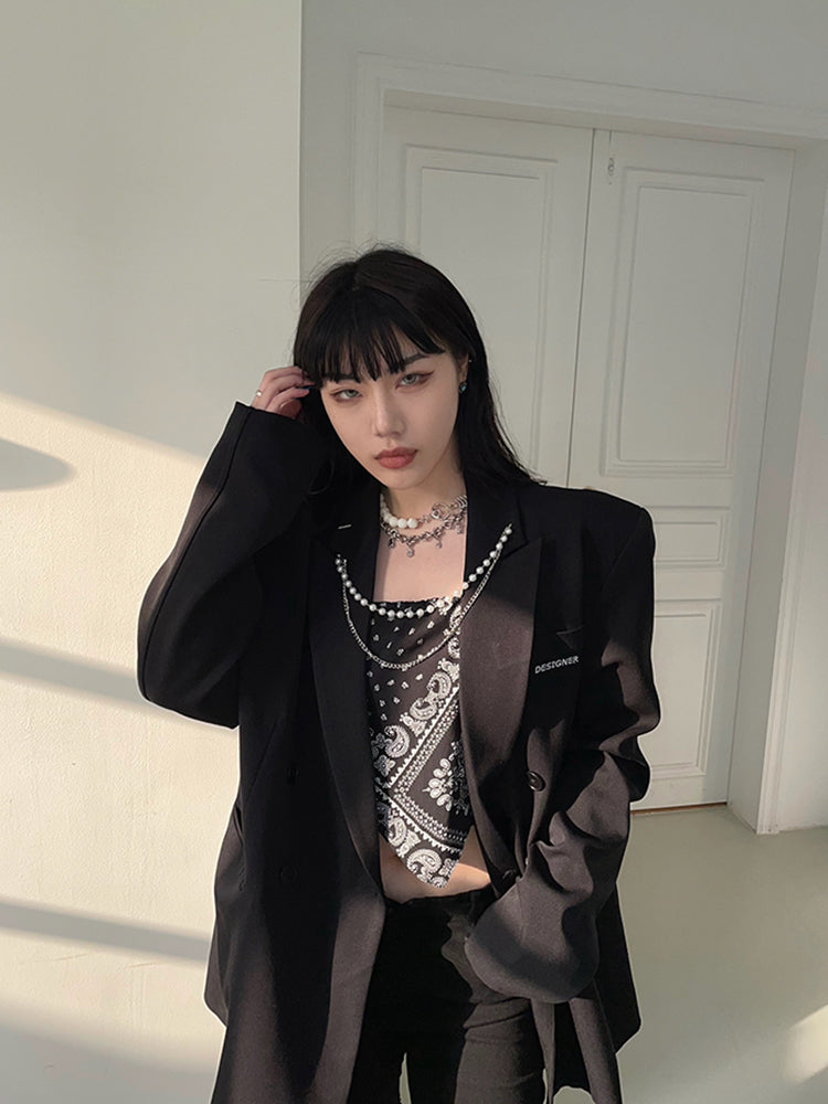 Fashionable Personality Fried Street Suit Top British Style