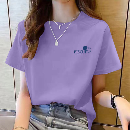 Women's Cute Bear Plus Size Cotton Short Sleeve T-shirt