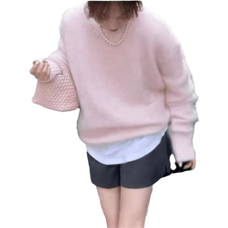 Mohair Lazy Loose Pullover Sweater