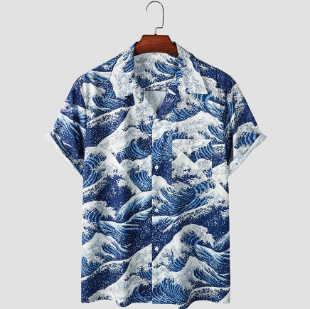 Men's Hawaiian European And American Top