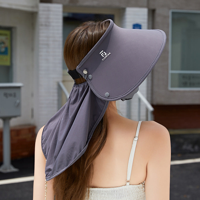 Ice Silk Shawl UV Protection Sun Hat