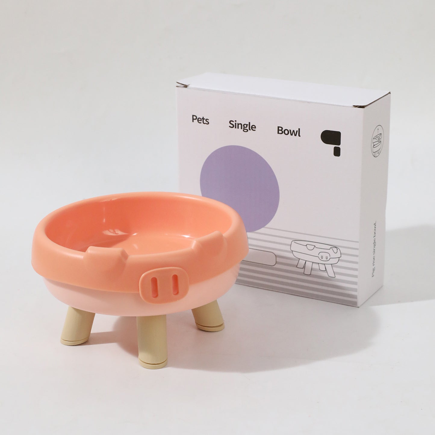 Pet Cat Bowl Donut Four Legs Cat Food Holder