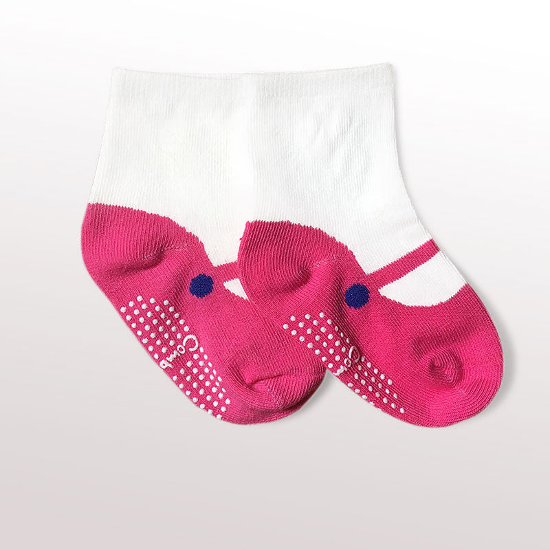 Combed Cotton Japanese Ballet Ankle Sock Baby Dispensing Non-slip Sole Socks