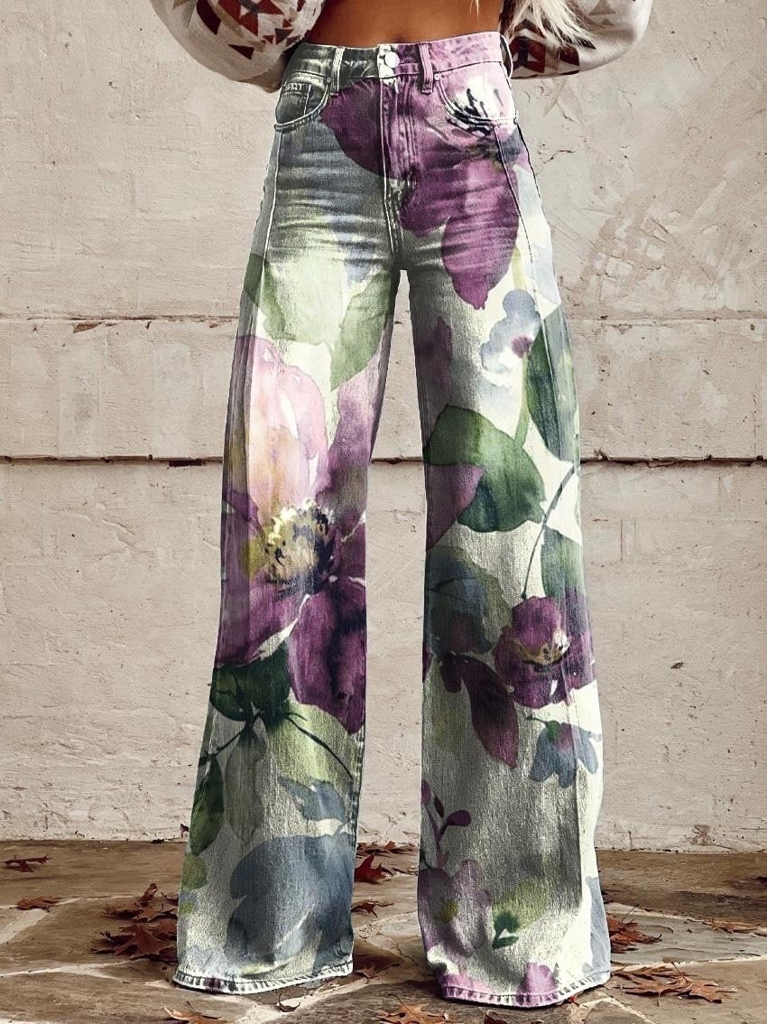 Summer Thin Women's Bell-bottom Pants