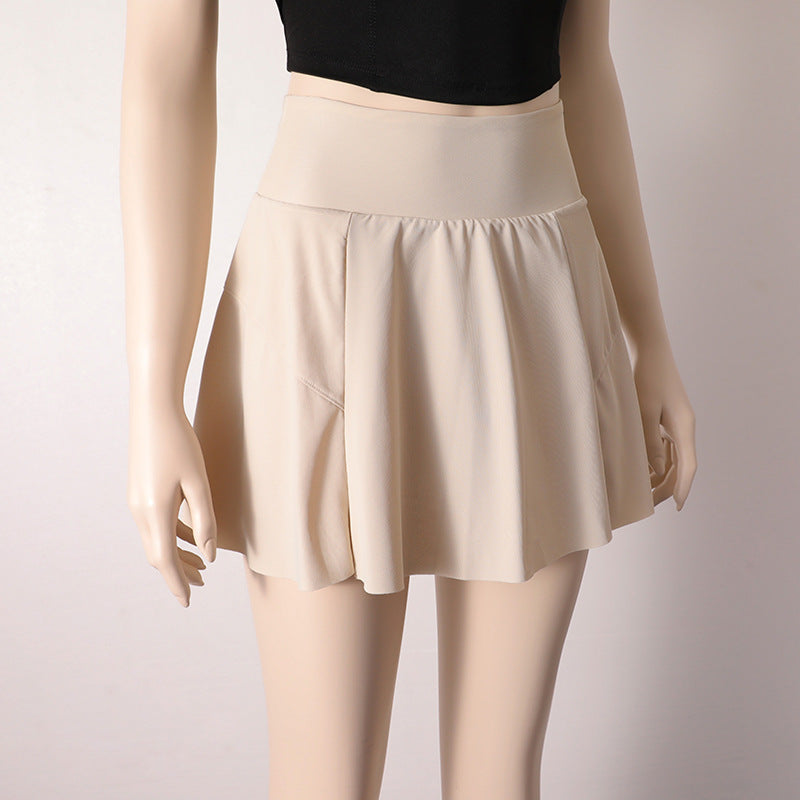 Sports Short Skirt Women's High Waist Fake Two-piece Running Fitness Skirt