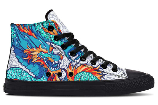 Printed Couple High-top Canvas Shoes