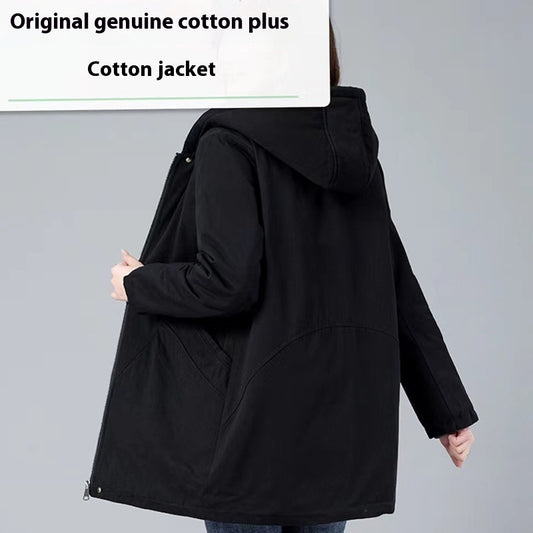 Loose Middle-aged And Elderly Casual Cotton-padded Jacket Women