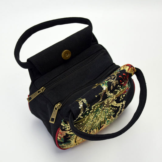 Women's Fashion Simple Ethnic Style Embroidered Handbag