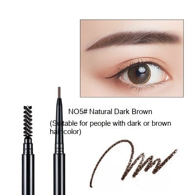 Fine Core Automatic Double Head Eyebrow Pencil With Brush