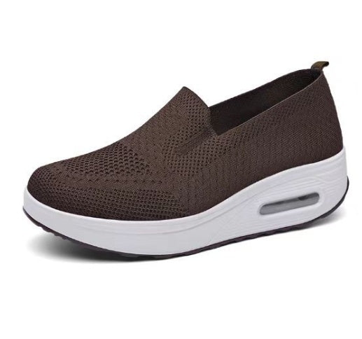 Mesh Air Cushion Gåsko til Damer Med Tykke Såler
