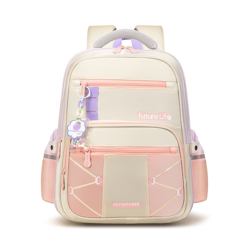 Primary School Student Grade Reflective Lightweight Spine-protective Large Capacity Backpack