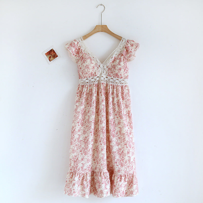 Womens Loose Breathable Cotton Camisole Dress