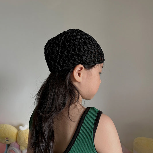 Handmade Hook Thread Hollow-out Pullover Mesh Cap Fashionable Weaving