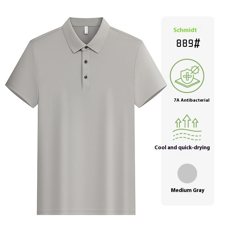 Short Sleeve Work Clothes Lapel Enterprise Embroidery Group Clothes
