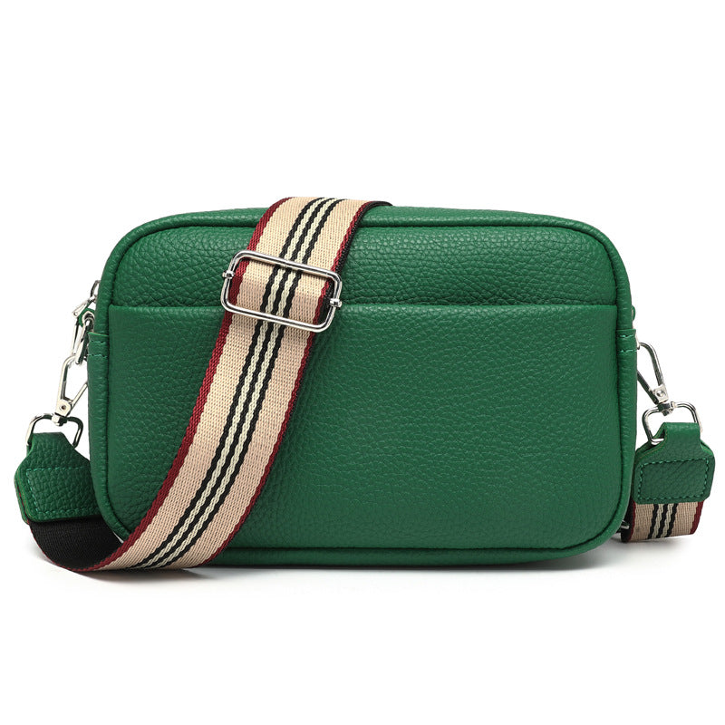 Wide Shoulder Strap Shoulder Crossbody Bag