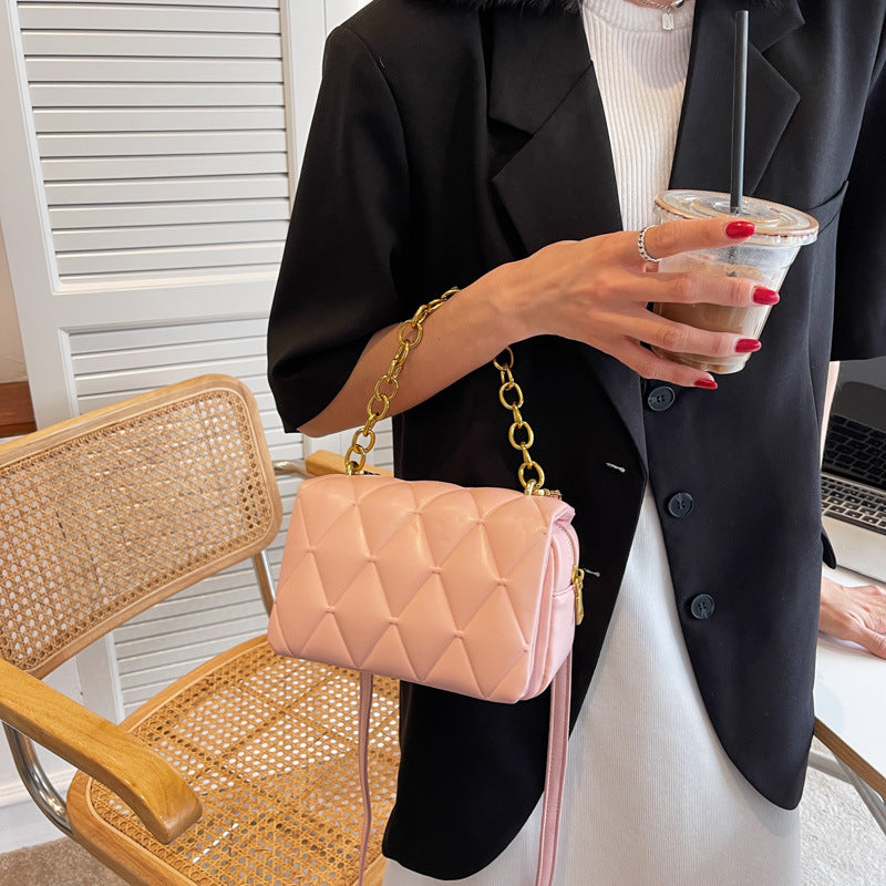 Lingge Women's New Fashion Simple Retro Messenger Bag