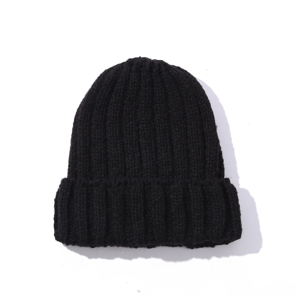 Men's And Women's Fashion Solid Color Wool Knitted Hat