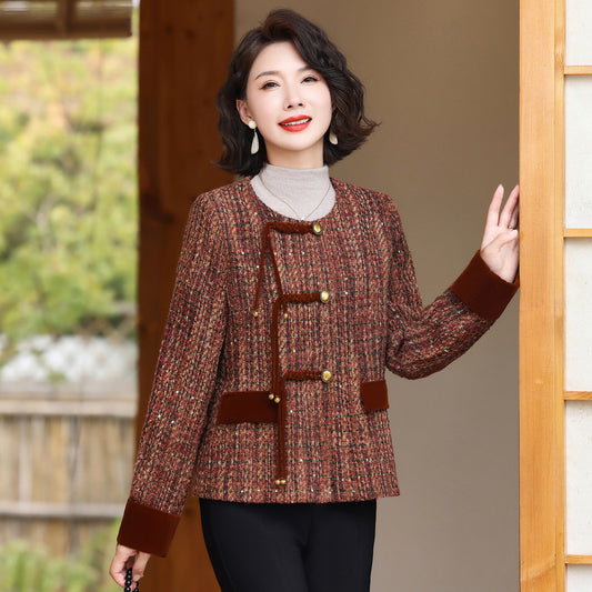 Mom's Short Coat Middle-aged And Elderly Autumn Clothes