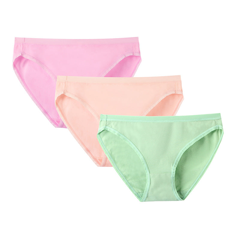 High Slit Mid-waist Cotton Women's Underwear Plus Size Sheath