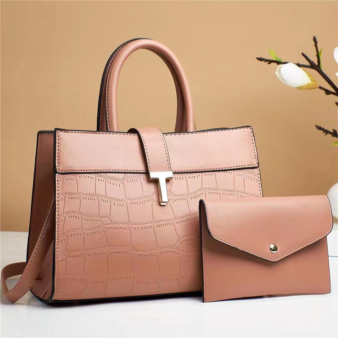 Solid Color Fashion Child And Mother Crossbody Bag