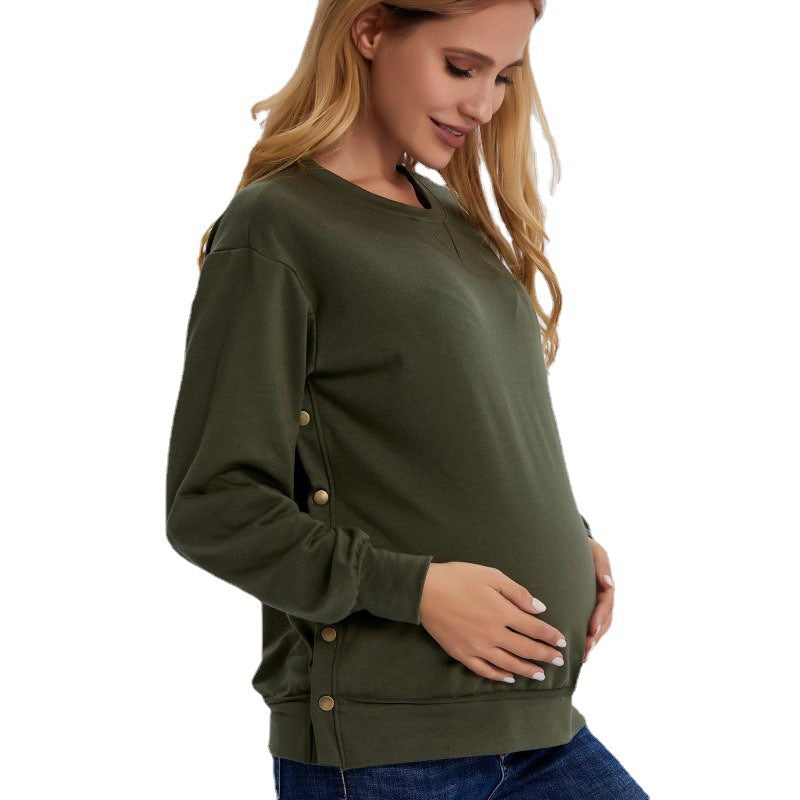 Efterår og vinter ny langærmet ventetøjs-løs sweater