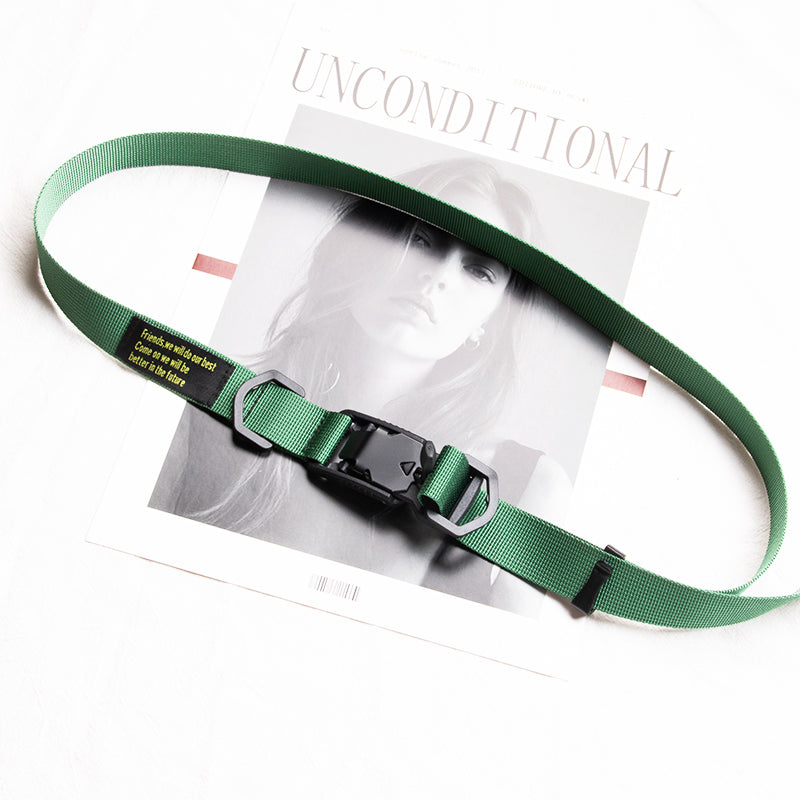 Magnetic Buckle Overalls Canvas Belt Men And Women