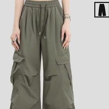 American Retro Workwear Casual Pants Loose