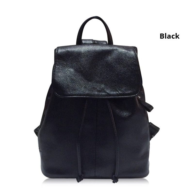 Fashionable Korean All-match Genuine Leather Women's Backpack