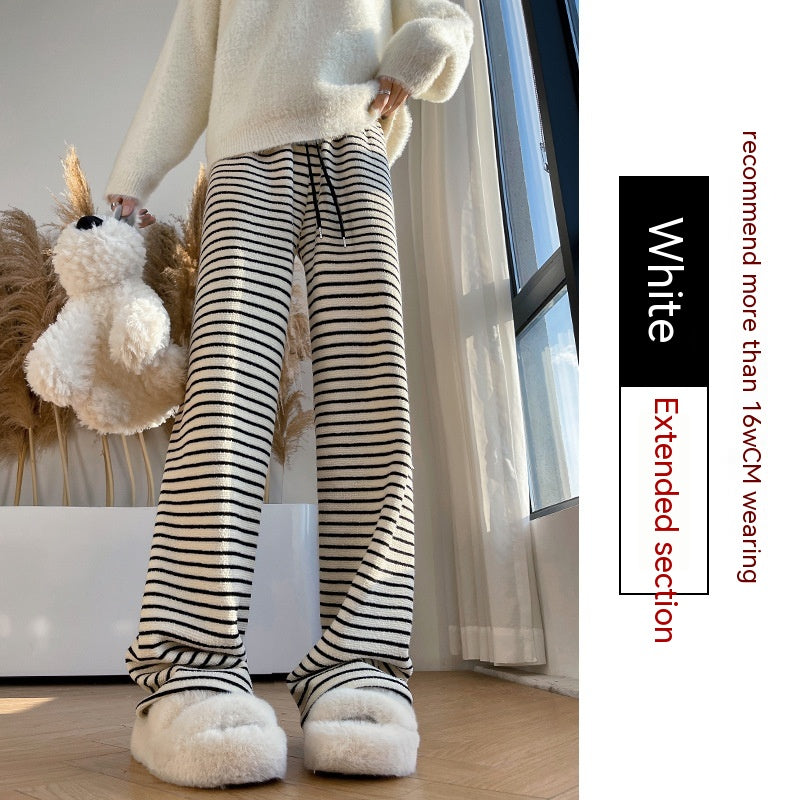 Knitted Striped Wide-leg Pants Children