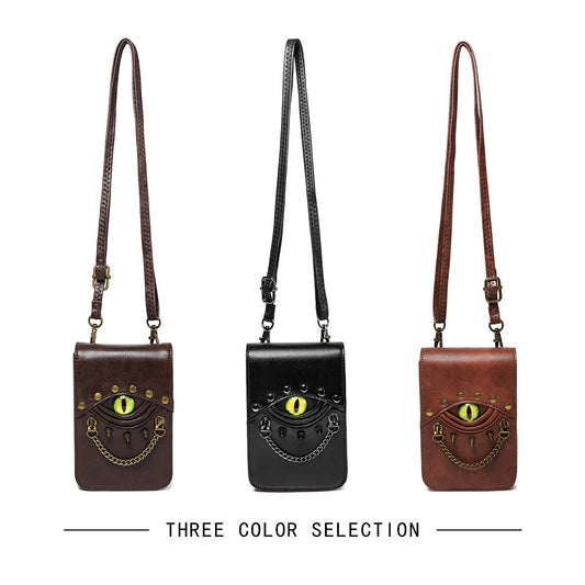 Fashion Retro Men's PU Leather Mini Waist Bag