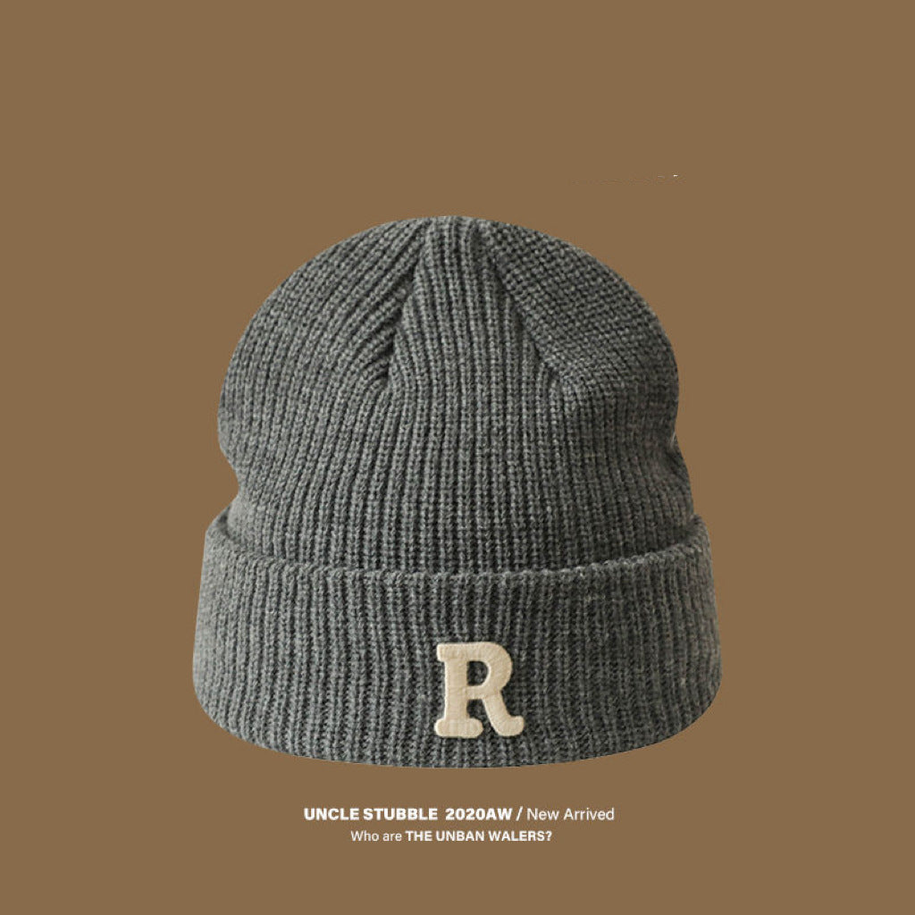 Winter Women's Good-looking Round Face Korean Knitted Woolen Cap