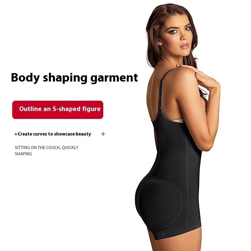Zipper Corset Waist Boxer One-piece Corset For Women