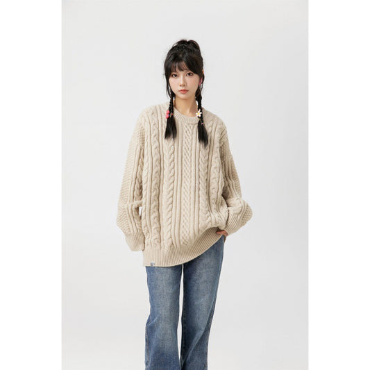Japanese-style Retro Hemp Pattern Sweater