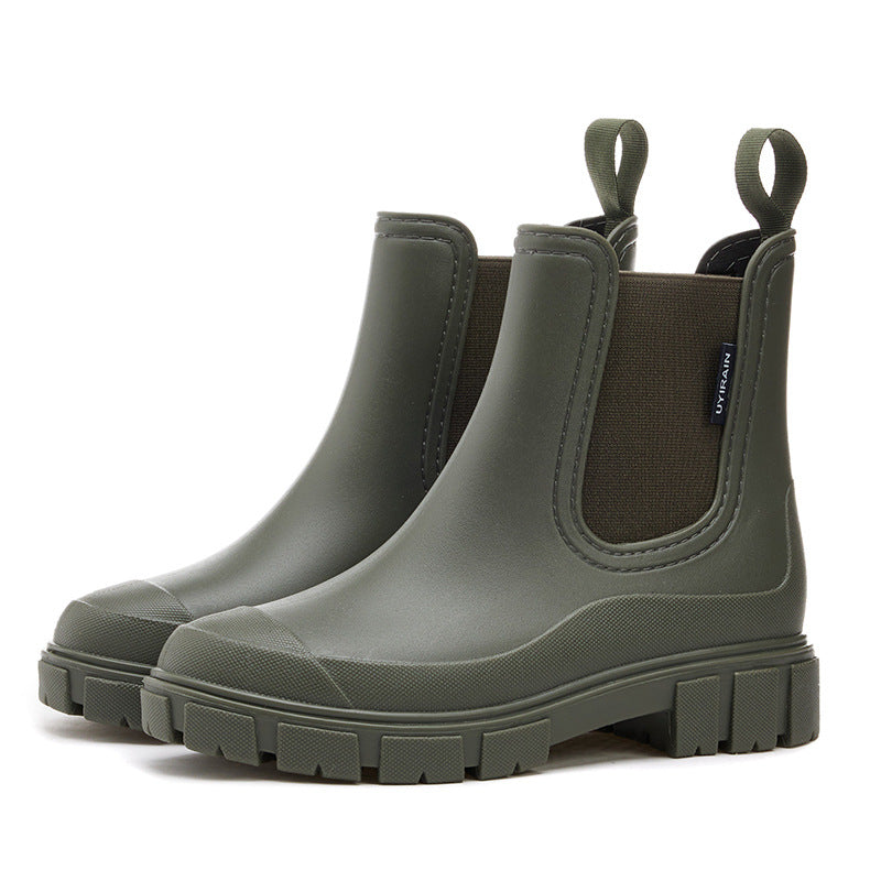 Stylish Mid Calf Womens Rain Bootsmartins