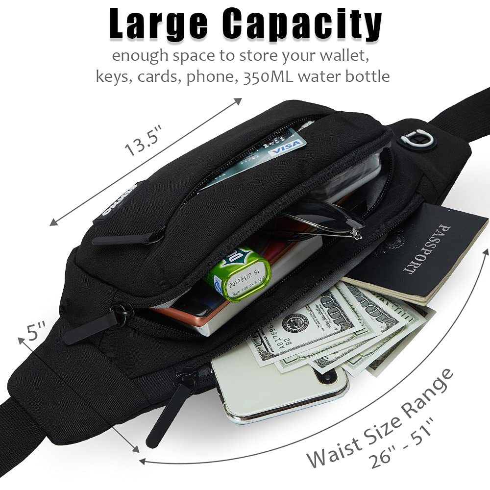 Fashion Casual Multi-functional Mobile Phone Waist Bag