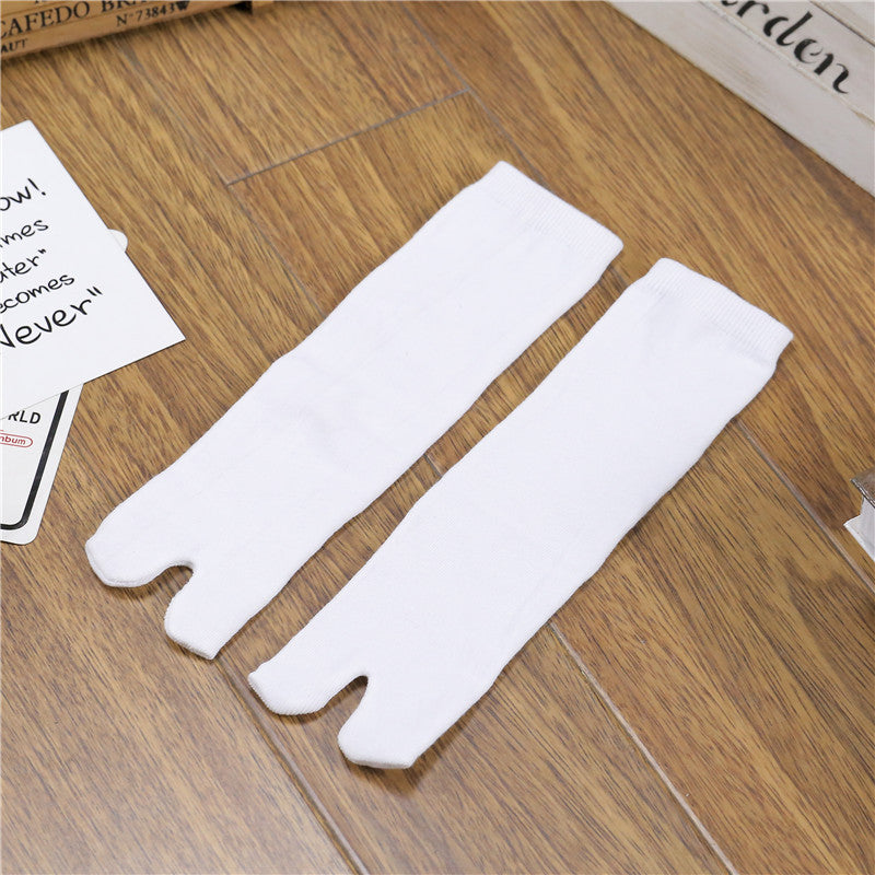 Men's Women's Solid Color Toe Socks Flip-flops